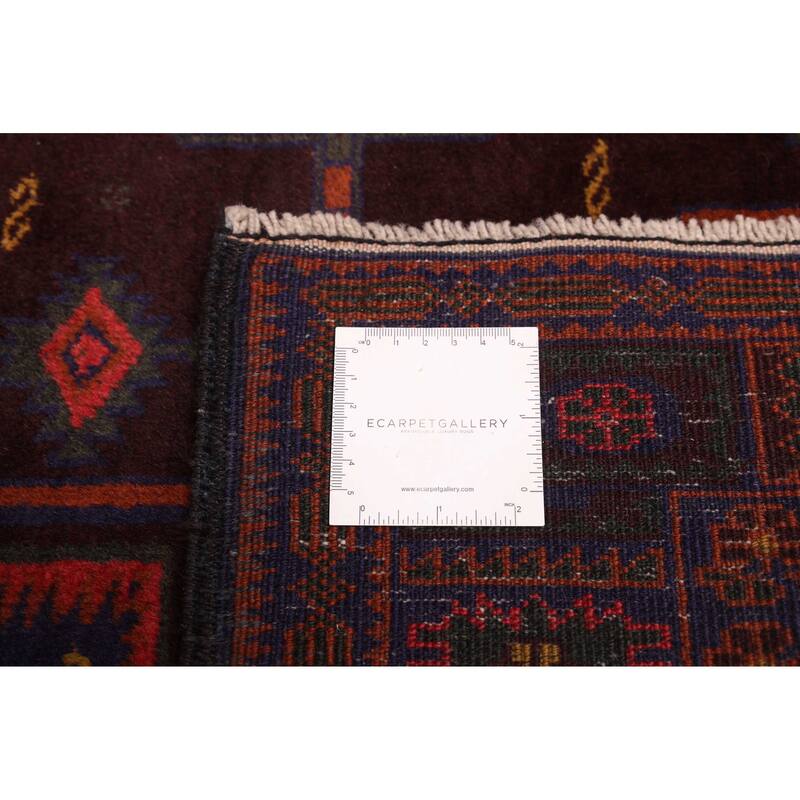 ECARPETGALLERY Hand-knotted Teimani Navy Wool Rug - 4'1 x 7'1