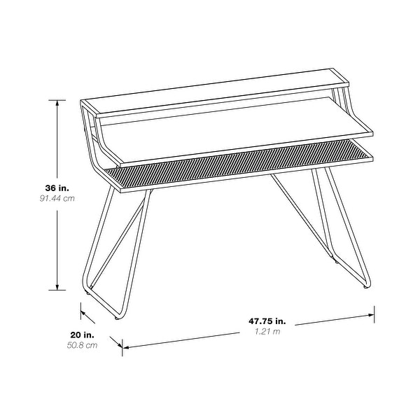 Porch & Den Higby Leveled Gaming Desk