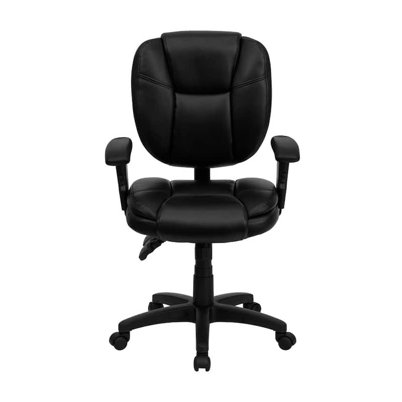 Mid-Back Multifunction Swivel Ergonomic Task Office Chair - 25.75"D x 19.75"W x 35" - 41"H