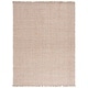 preview thumbnail 8 of 10, SAFAVIEH Handmade Natural Fiber Filanthi Farmhouse Fringe Jute Rug 8' x 10' - Natural/Ivory - Rectangle
