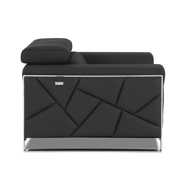 Top Grain Italian Leather Loveseat