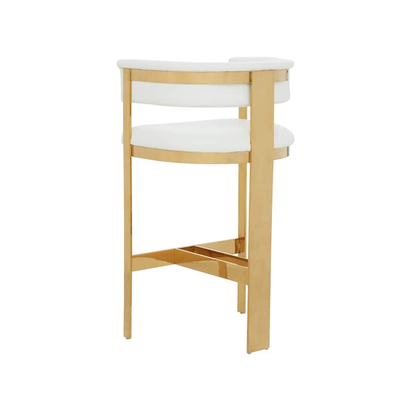 Modrest Boswell Modern White & Gold Barstool