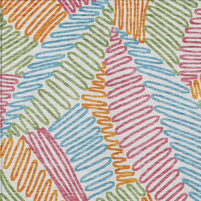 HomeRoots Floral Transitional Rectangle Outdoor Rug