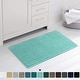 preview thumbnail 25 of 83, Subrtex Chenille Soft Rugs Super Water Absorbing Shower Mats 16x24 - Light Green