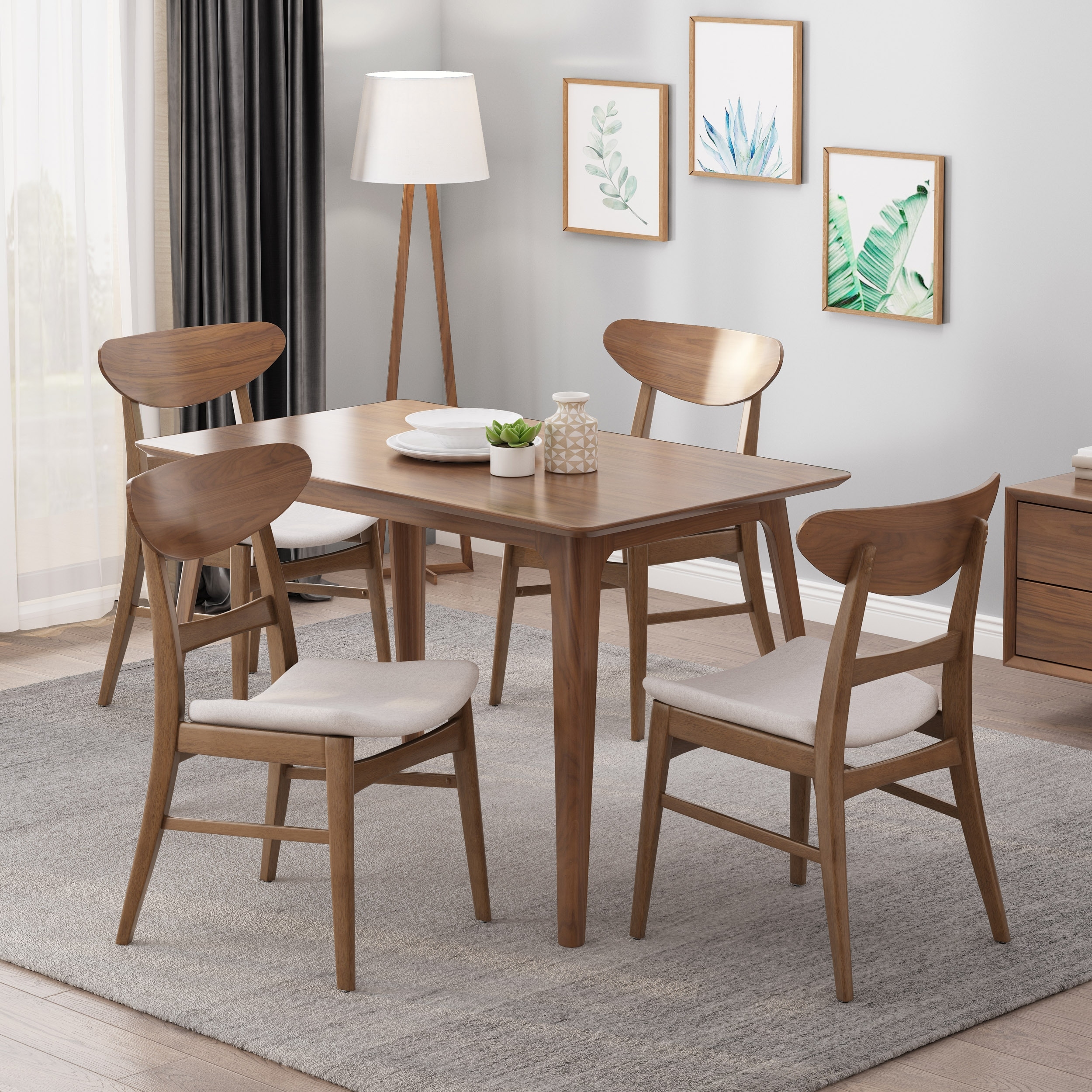 Idalia Mid Century Modern Dining Chairs Set Of 4 By Christopher Knight Home Overstock 31294597