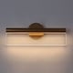preview thumbnail 14 of 13, Modern Gold LED Long Strip Wall Sconces Bathroom Vanity Lights
