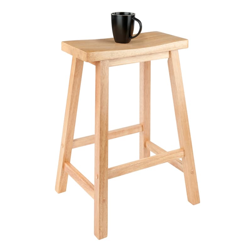 Saddle Seat Counter Stool - 17.48 x 14.47 x 24 inches