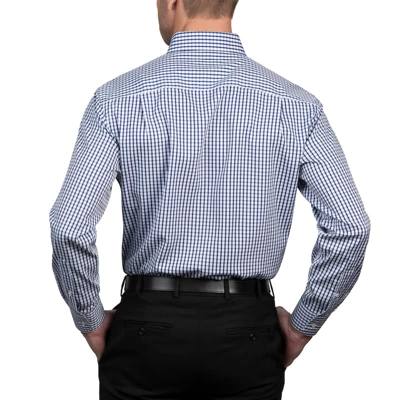 Nautica Men's Wrinkle-Resistant Check Performance Dress Shirt