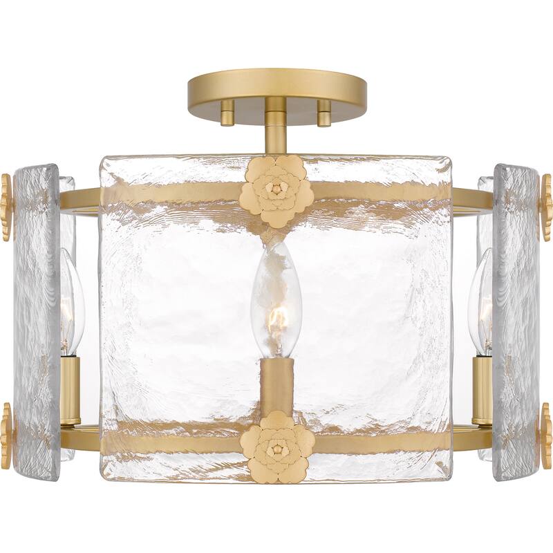 Jolie 4-Light Light Gold Semi-Flush Mount Light