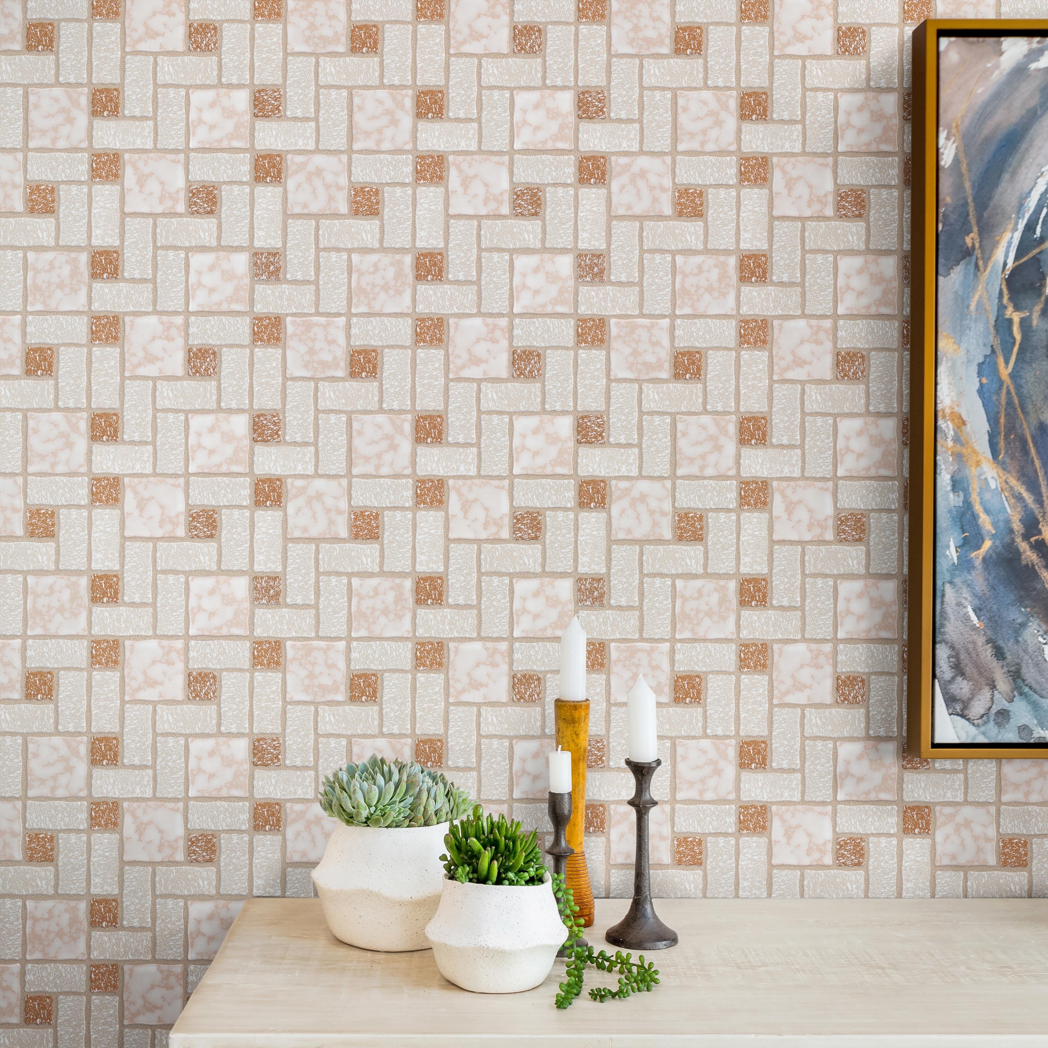 Merola Tile Academy Beige 11-7/8" x 11-7/8" Porcelain Floor and Wall Tile