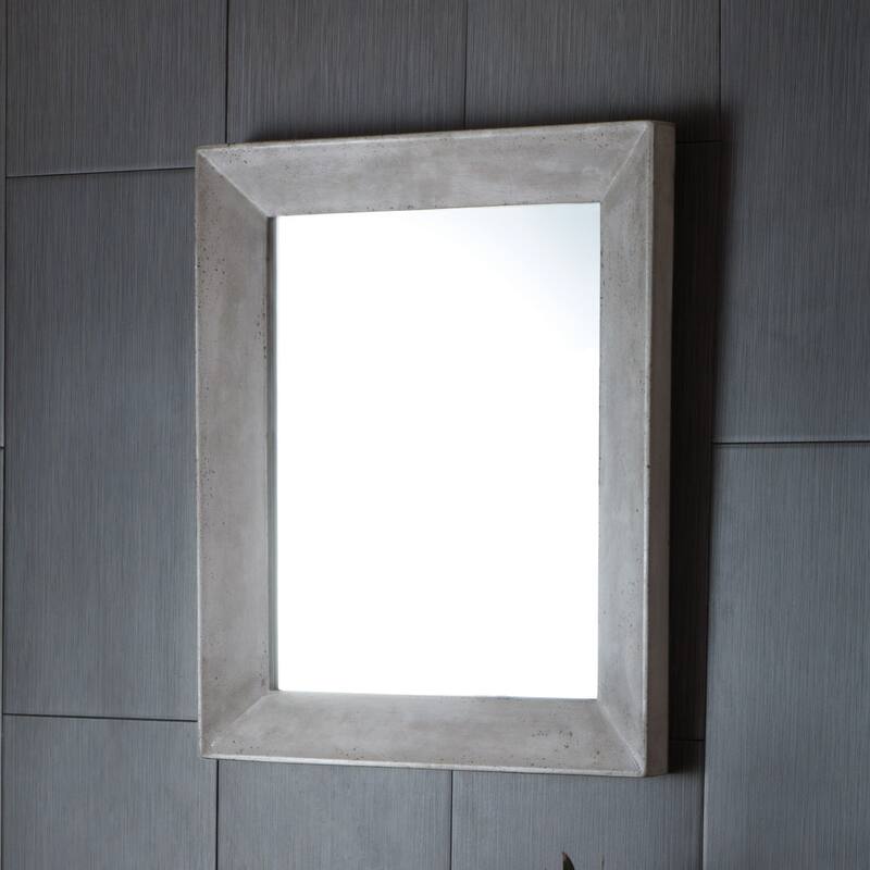 Portola Rectangle Concrete Mirror - 22" x 26" x 1.75"