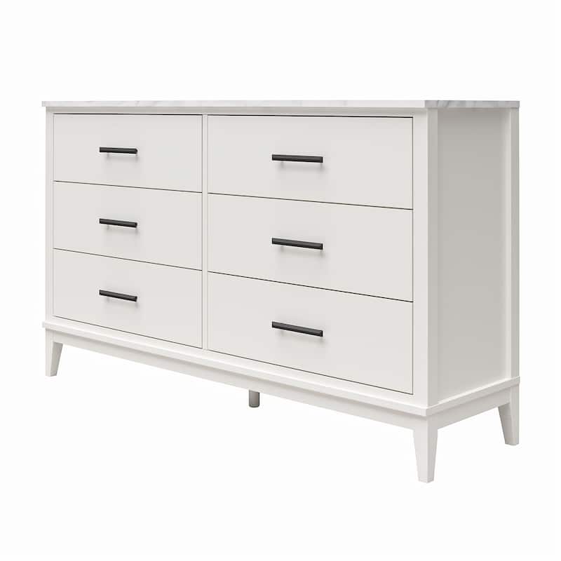 Ameriwood Home Madison Lane Wide 6 Drawer Dresser