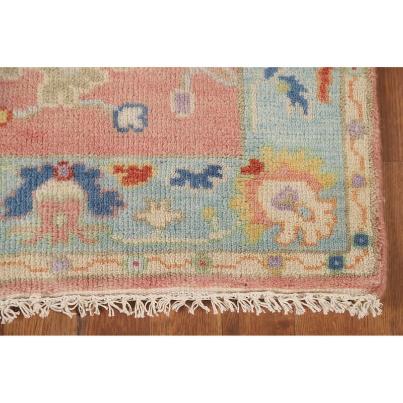 Oushak Accent Rug Hand-Knotted Wool Carpet - 2'7" x 5'10"
