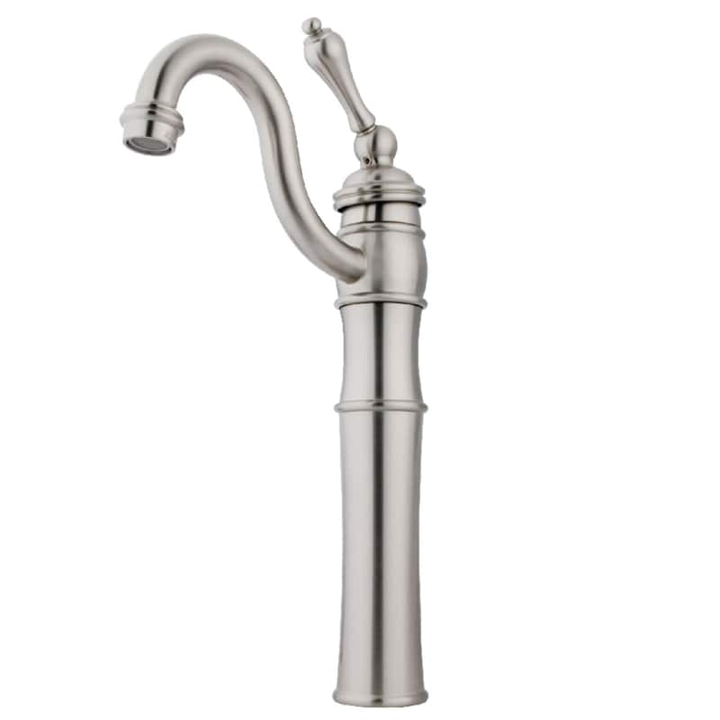 Kingston Brass Victorian 1.2 GPM Single Hole Bathroom Faucet - - Brushed Nickel