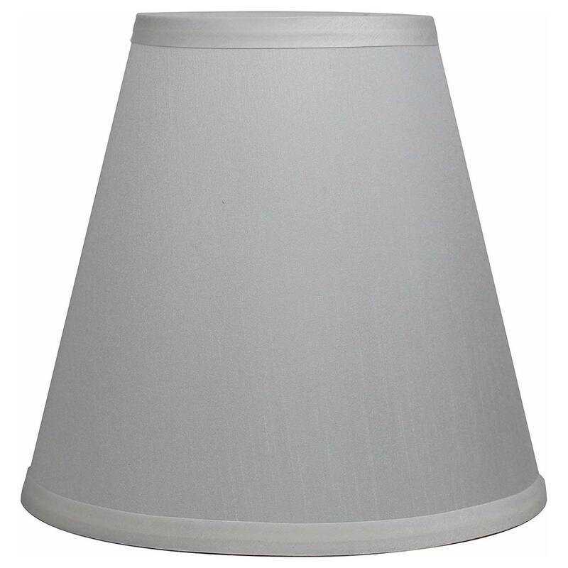 Many Selections Table Lamp Shade, 5 inch Top, 9 inch Bottom, 8.5 inch Slant - Single - Off White Unpleated