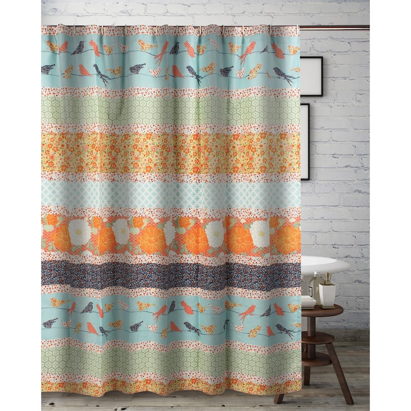 Greenland Home Fashions Penelope Mid-Century Modern Shower Curtain