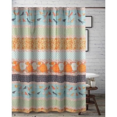 Greenland Home Fashions Penelope Mid-Century Modern Shower Curtain
