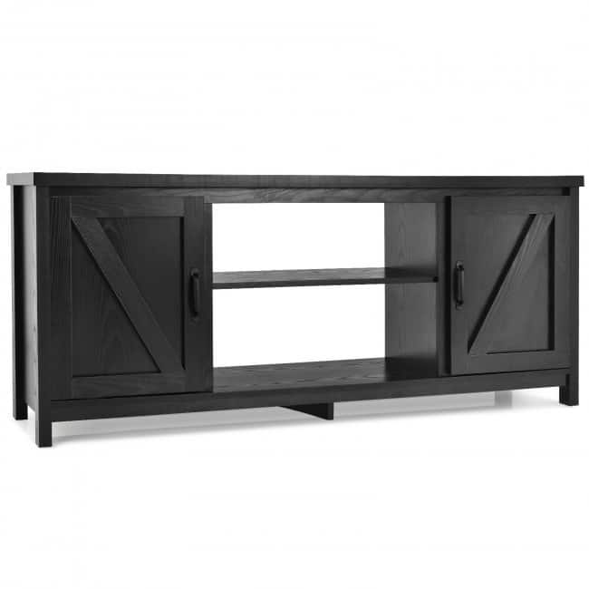 59 Inches TV Stand Media Console Center with Storage Cabinet - 59" x 16" x 25" (L x W x H)