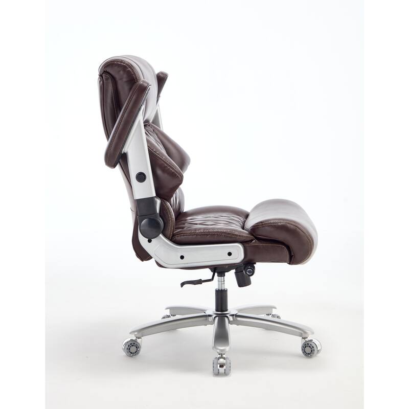 500lbs Big and Tall Office Chair for Heavy People Executive Office Chair with Wide Spring Seat, 360 Swivel Chair