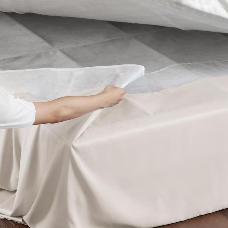 Madison Park Simple Fit Wrap Around Adjustable 26-inch Drop Bedskirt
