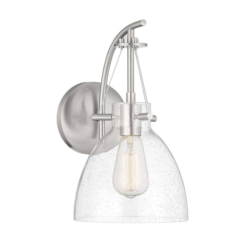 Savoy House 9-7005-1 Foster 14" Tall Wall Sconce - Satin Nickel