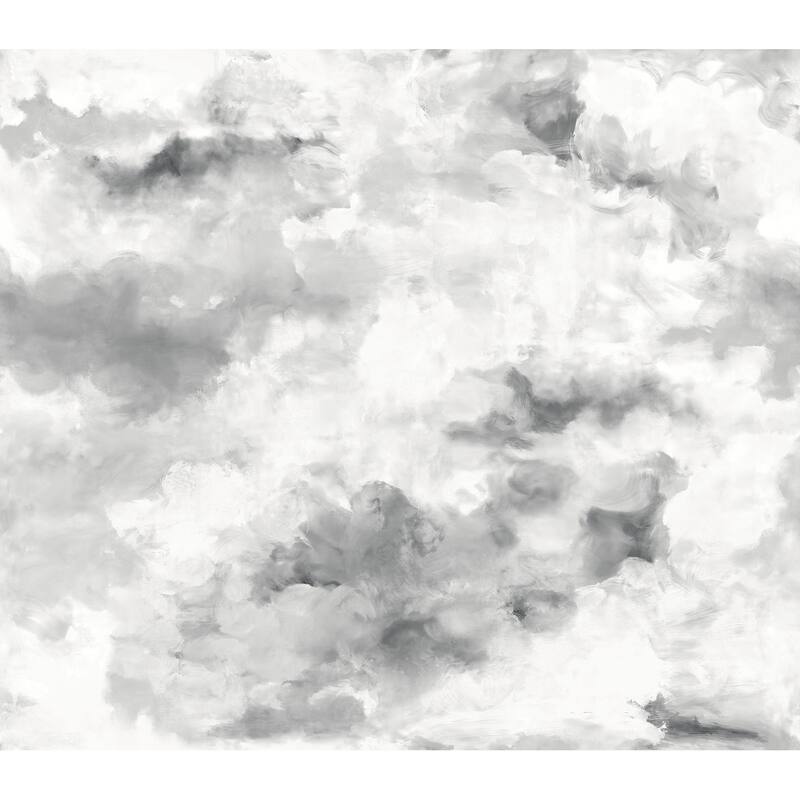 WallPops Scott Living Nimbus Grey Self Adhesive Mural - N/A