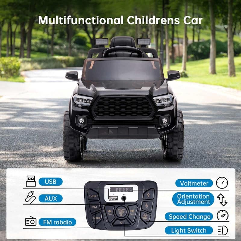 Kids Ride on Cars 12V Battery Powered for Ages 2-6 Licensed Toyota Tacoma