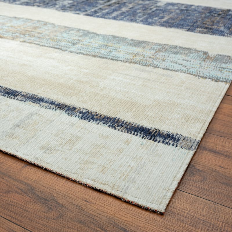 N Natori 24-Seven Outdoor/Indoor Modern Geometric Area Rug