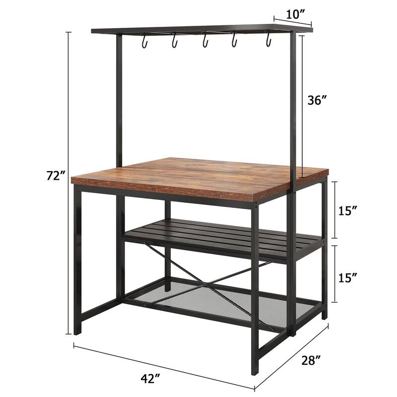 42"/47"Kitchen Island with Storage