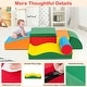 preview thumbnail 9 of 8, Costway 7 PCS Lightweight Foam Corner Climber Toddlers Colorful - Multi-Color - See Details
