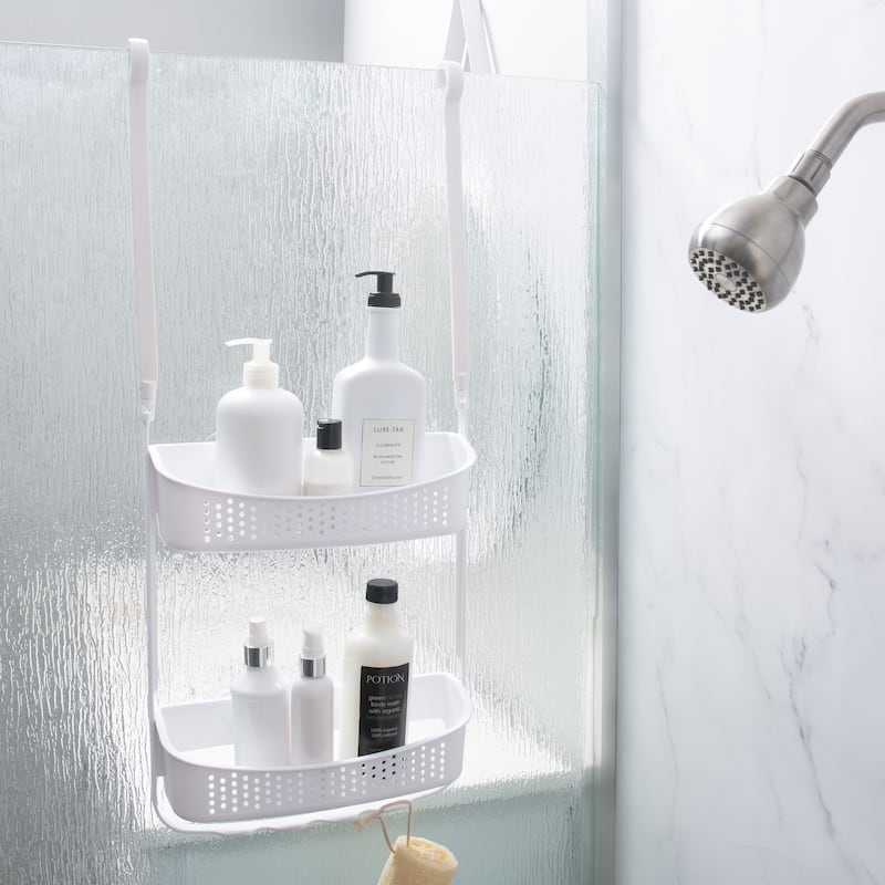 Bath Bliss 2 Way Convertible Shower Caddy in Grey