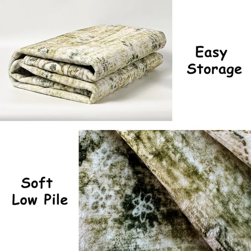 Vintage Non-Slip Machine Washable Area Rug