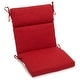 preview thumbnail 12 of 17, Three-section Outdoor Seat/Back Chair Cushion (Multiple Sizes) 18" x 38" - Paprika