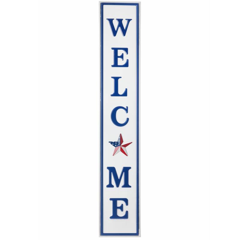 Patriotic Welcome Sign 5.5X31.5"L - 31.5