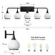 preview thumbnail 13 of 151, Modern Vanity Lights Dimmable Bathroom Light Fixtures with Glass Shade