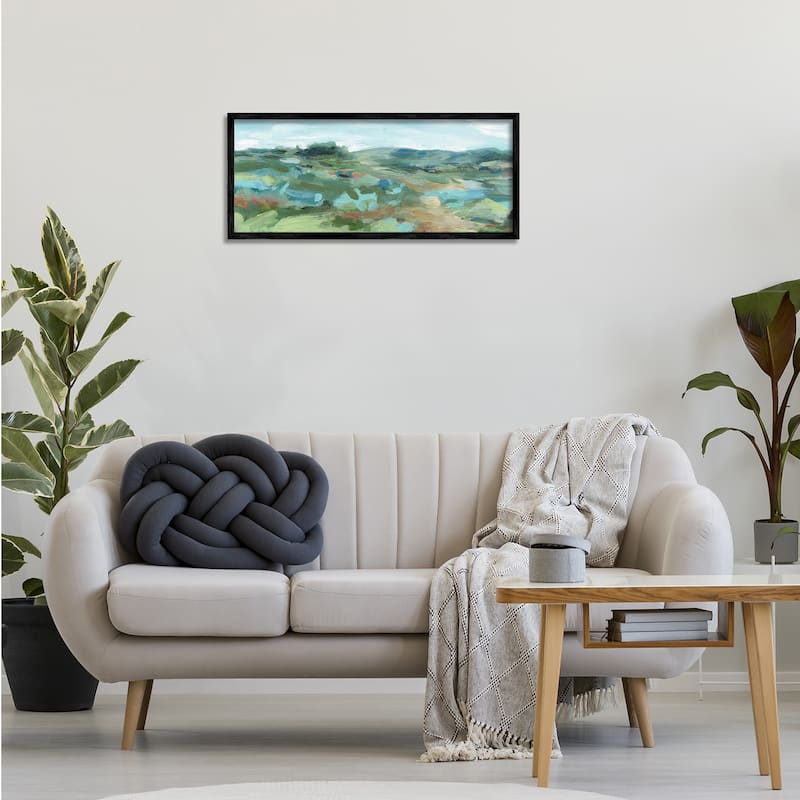 Stupell Painterly Landscape Greenery Framed Giclee Art Design By Carol Robinson