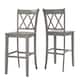 Eleanor X Back Bar Height Chairs (Set of 2) by iNSPIRE Q Classic