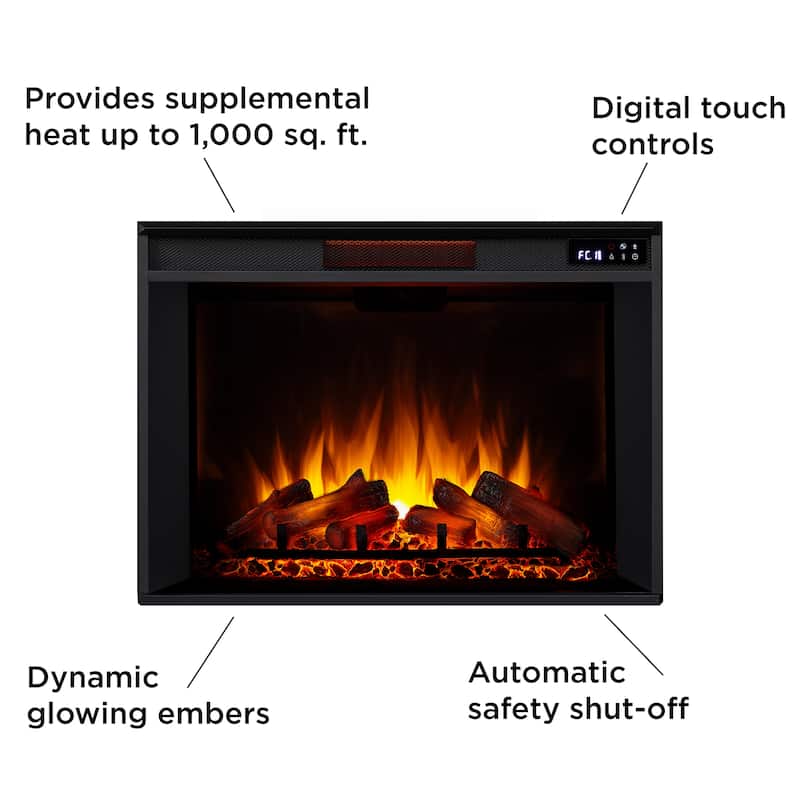 Eliot 81" Grand TV Stand Electric Fireplace by Real Flame