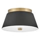preview thumbnail 1 of 4, Lark 83511 Tess 2 Light 11" Wide Flush Mount Ceiling Fixture Black