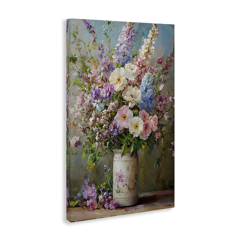 Stupell Flowers in Southern Country Vase Canvas Wall Art Design By Franklyn Gregory