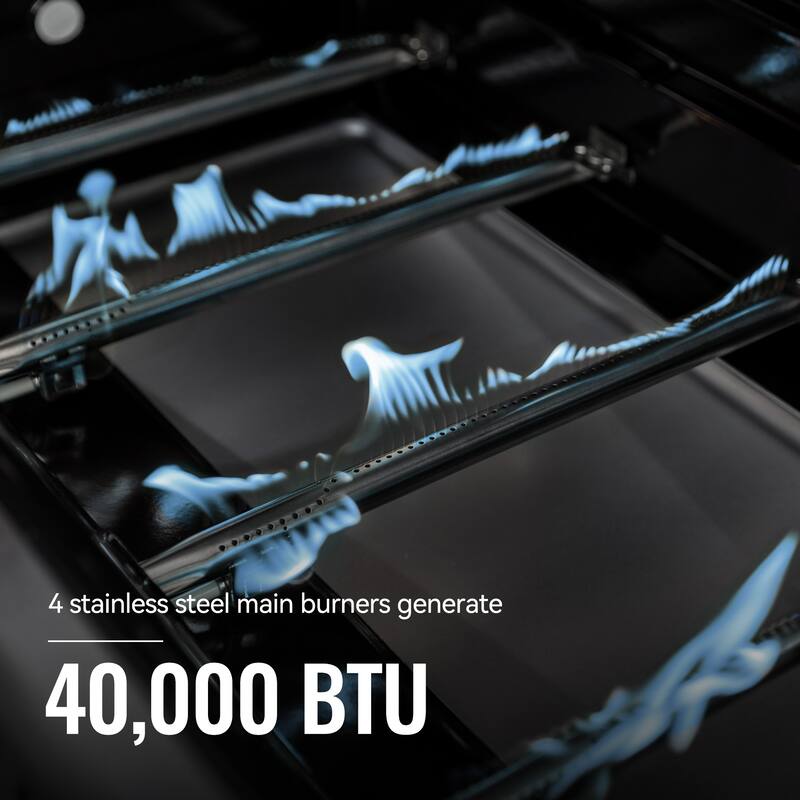 Royal Gourmet 5-Burner Gas Grill with Sear Burner & Side Burner, Grey