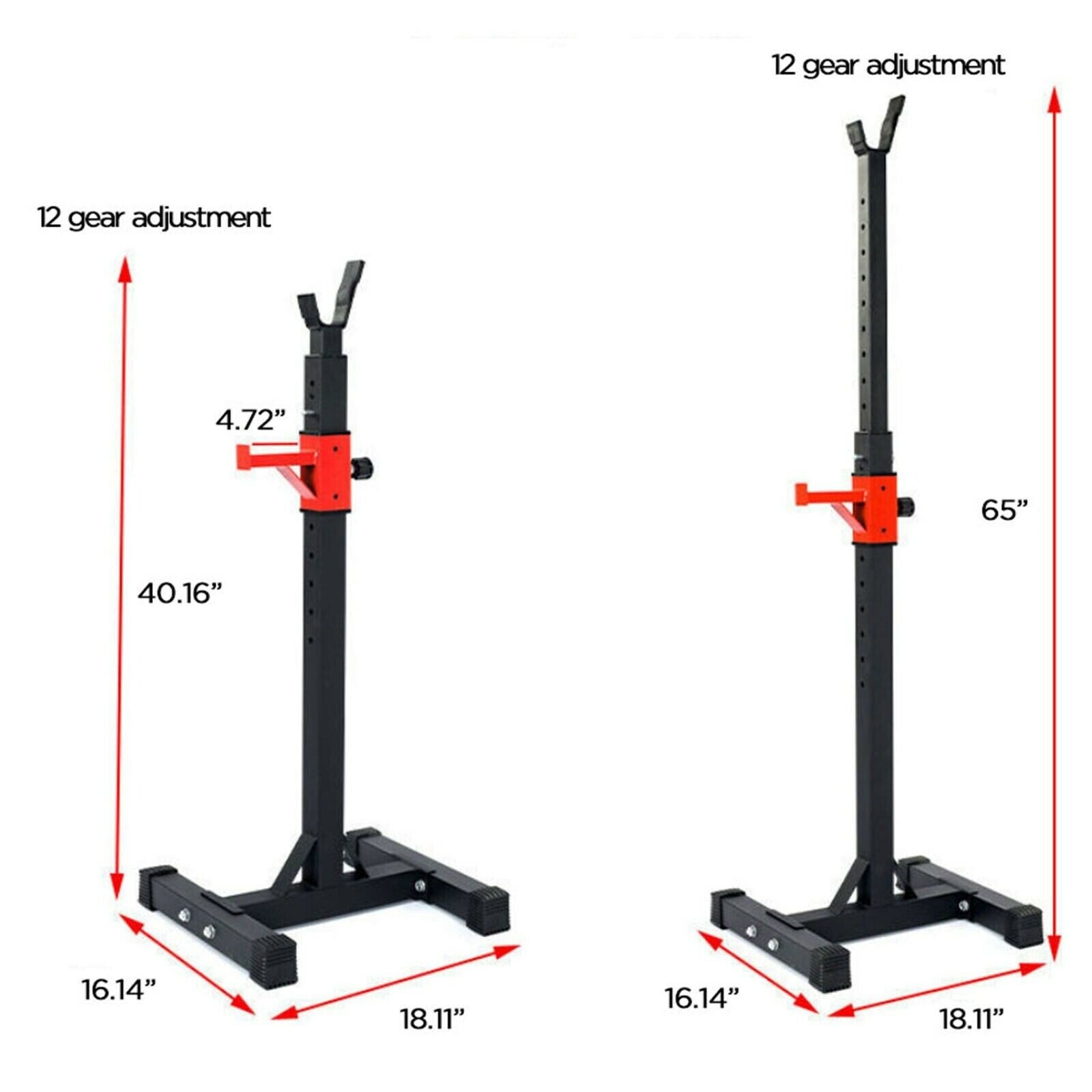 Adjustable portable squat power rack weight bench press barbell stand holder 2025 gym