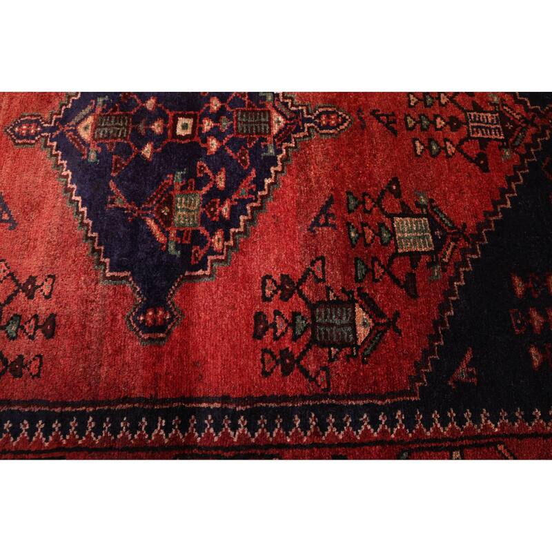 ECARPETGALLERY Hand-knotted Andelz Dark Navy, Red Wool Rug - 3'5 x 6'3