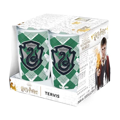 Tervis Harry Potter House Rules Collection Made in USA Double Walled Insulated Travel Tumbler, Slytherin - 16oz - 4pk
