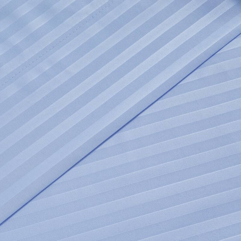Sweet Home Collection 6 Piece Embossed Dobby Stripe Sheet Set, Double Brushed Microfiber