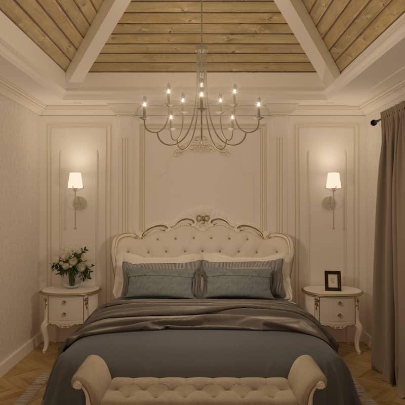 Farmhouse Coastal 10-light Candle Chandelier - 35