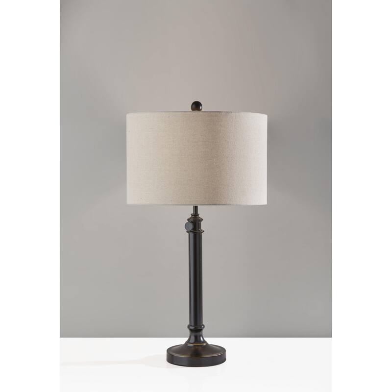 Adesso Antique Metal Barton Table Lamp - Antique Bronze