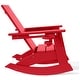 preview thumbnail 60 of 68, Shoreside Kids Outdoor Poly Adirondack Rocking Chair with Cup Holder (Set of 2)