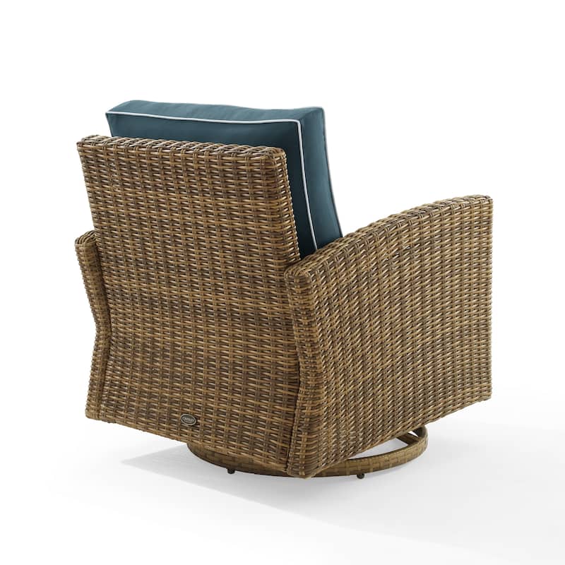 Crosley Bradenton Outdoor Wicker Swivel Rocker Chair