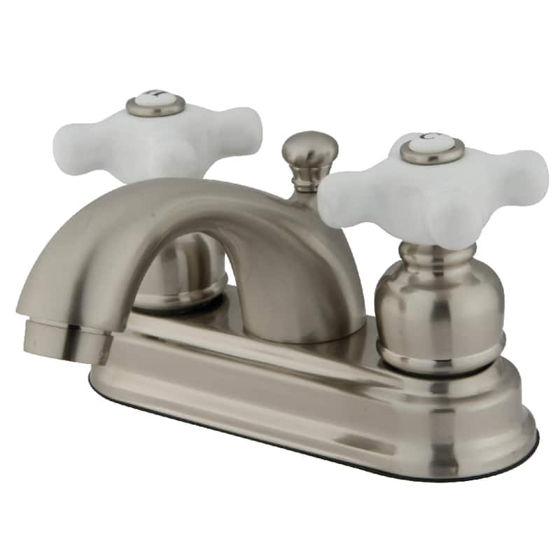 Kingston Brass 1.2 GPM Centerset Bathroom Faucet with Pop-Up Drain - Brushed Nickel